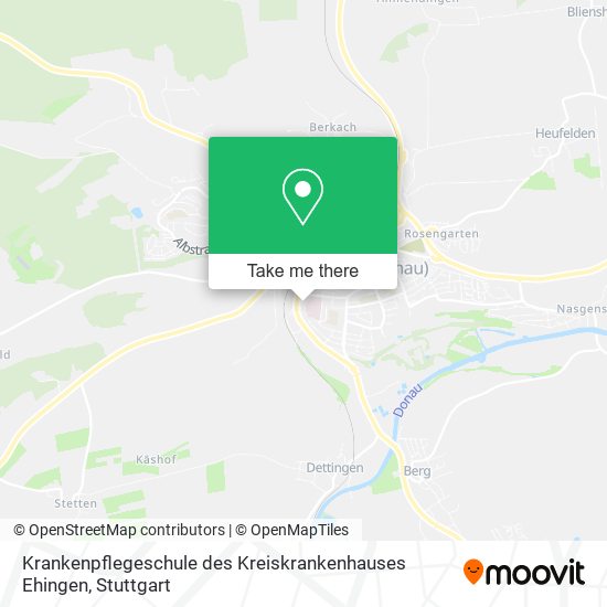 Krankenpflegeschule des Kreiskrankenhauses Ehingen map