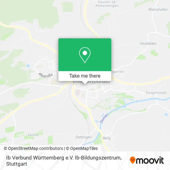 Карта Ib Verbund Württemberg e.V. Ib-Bildungszentrum