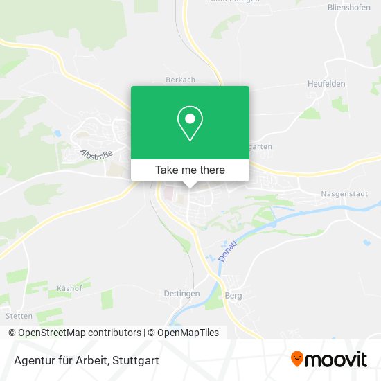 Agentur für Arbeit map