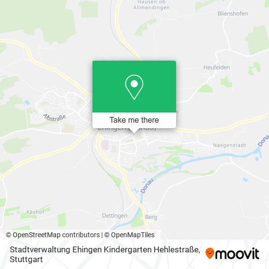 Stadtverwaltung Ehingen Kindergarten Hehlestraße map