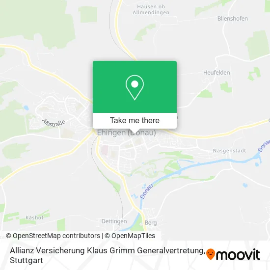 Карта Allianz Versicherung Klaus Grimm Generalvertretung