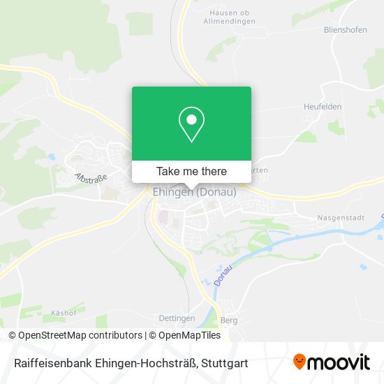 Raiffeisenbank Ehingen-Hochsträß map