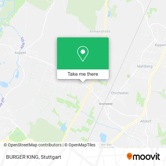 BURGER KING map