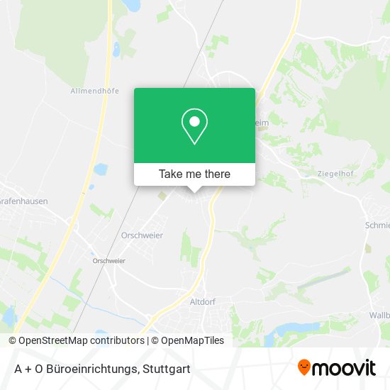 A + O Büroeinrichtungs map