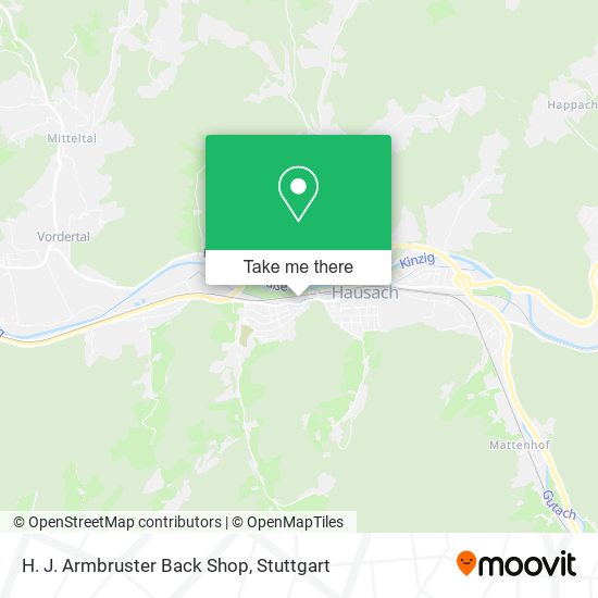 H. J. Armbruster Back Shop map