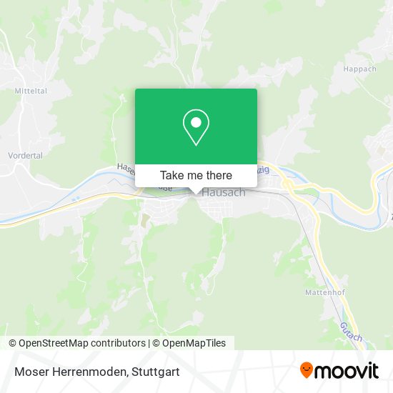Карта Moser Herrenmoden