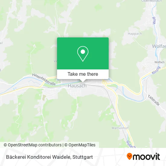 Карта Bäckerei Konditorei Waidele