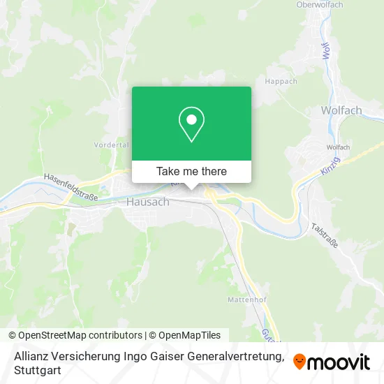 Карта Allianz Versicherung Ingo Gaiser Generalvertretung