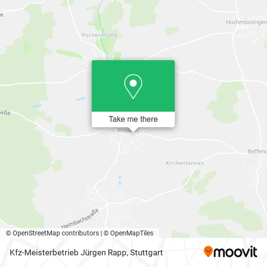 Карта Kfz-Meisterbetrieb Jürgen Rapp