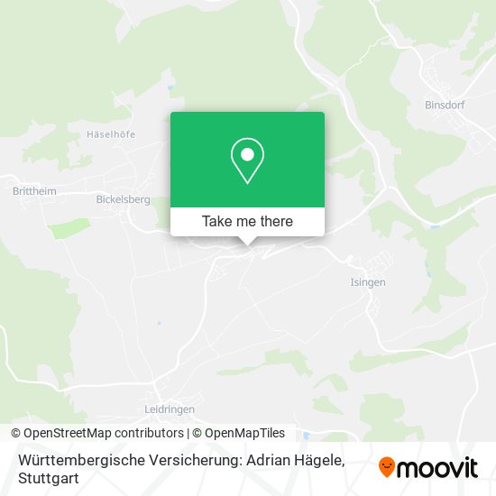Württembergische Versicherung: Adrian Hägele map