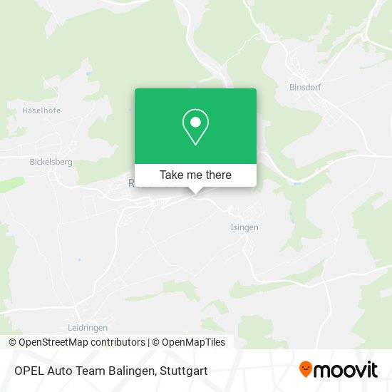 Карта OPEL Auto Team Balingen