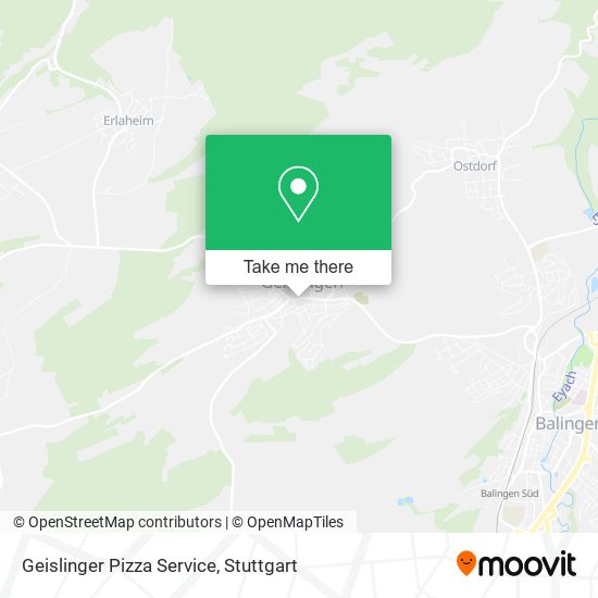 Geislinger Pizza Service map