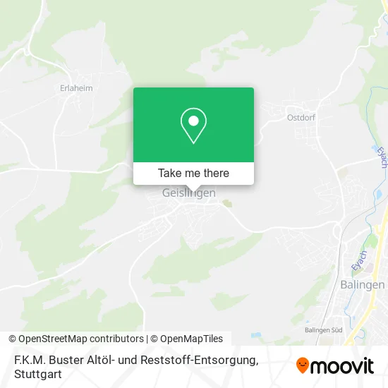 Карта F.K.M. Buster Altöl- und Reststoff-Entsorgung