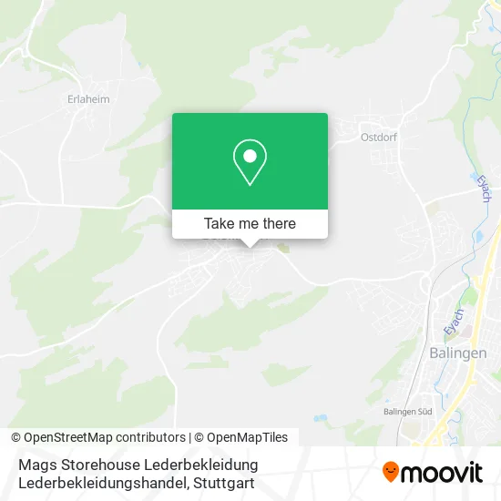 Карта Mags Storehouse Lederbekleidung Lederbekleidungshandel