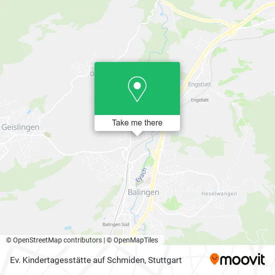 Карта Ev. Kindertagesstätte auf Schmiden