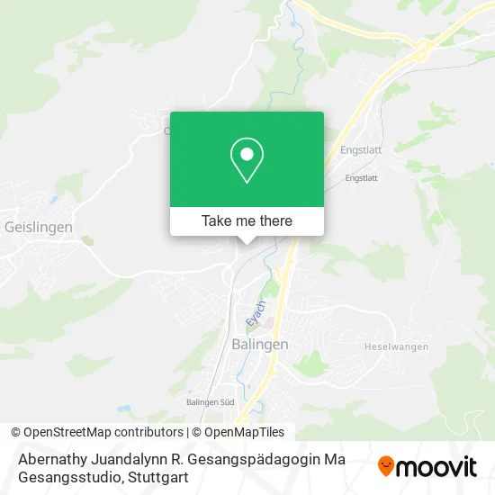 Карта Abernathy Juandalynn R. Gesangspädagogin Ma Gesangsstudio