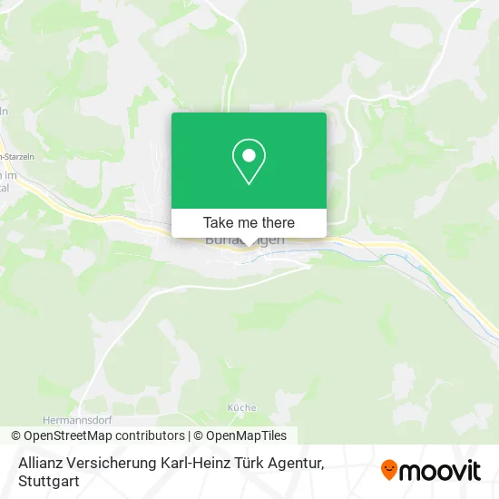 Карта Allianz Versicherung Karl-Heinz Türk Agentur