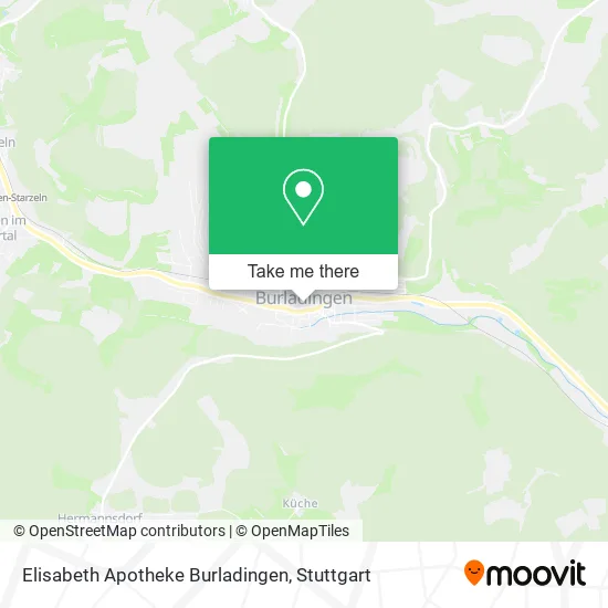 Карта Elisabeth Apotheke Burladingen