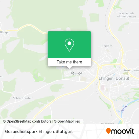 Карта Gesundheitspark Ehingen