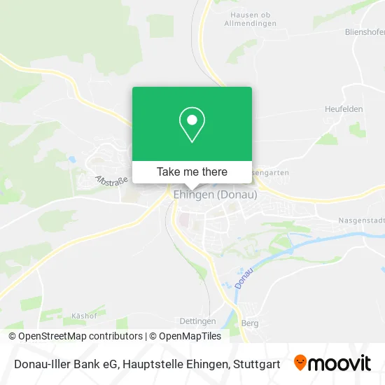 Карта Donau-Iller Bank eG, Hauptstelle Ehingen