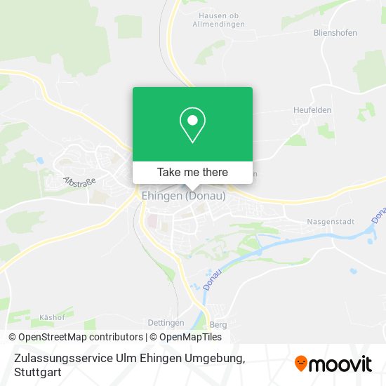 Zulassungsservice Ulm Ehingen Umgebung map