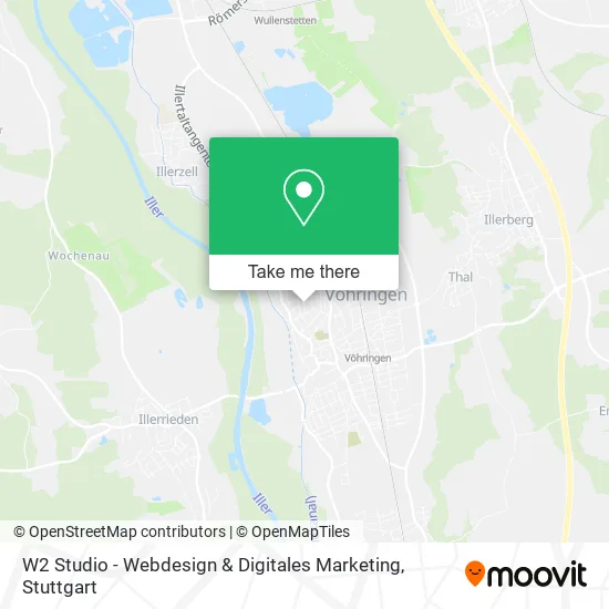 Карта W2 Studio - Webdesign & Digitales Marketing