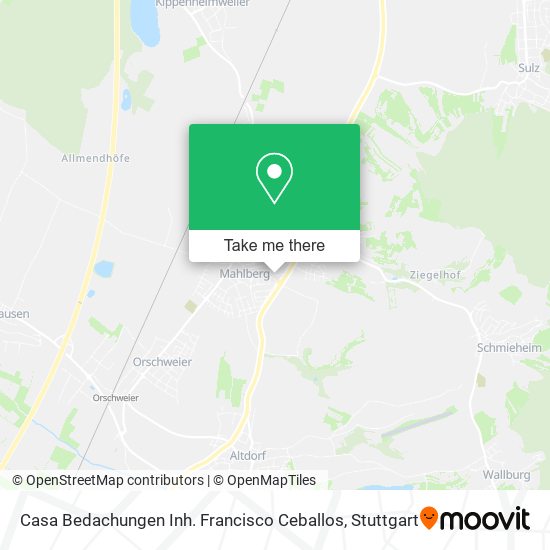 Casa Bedachungen Inh. Francisco Ceballos map