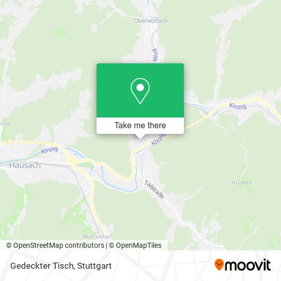 Gedeckter Tisch map