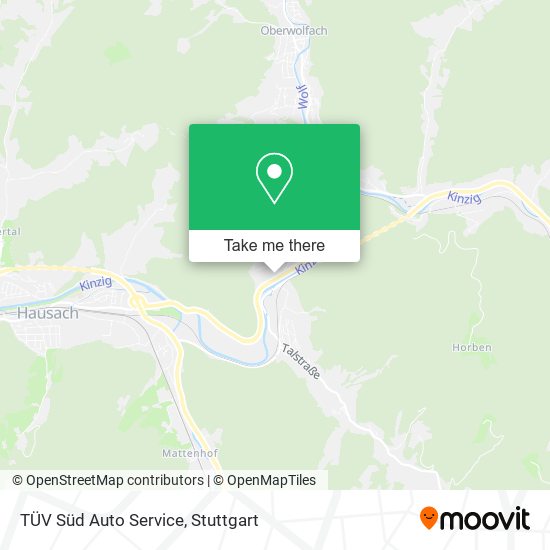 TÜV Süd Auto Service map