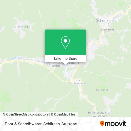 Post & Schreibwaren Schiltach map