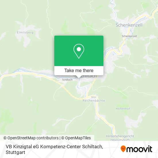 Карта VB Kinzigtal eG Kompetenz-Center Schiltach