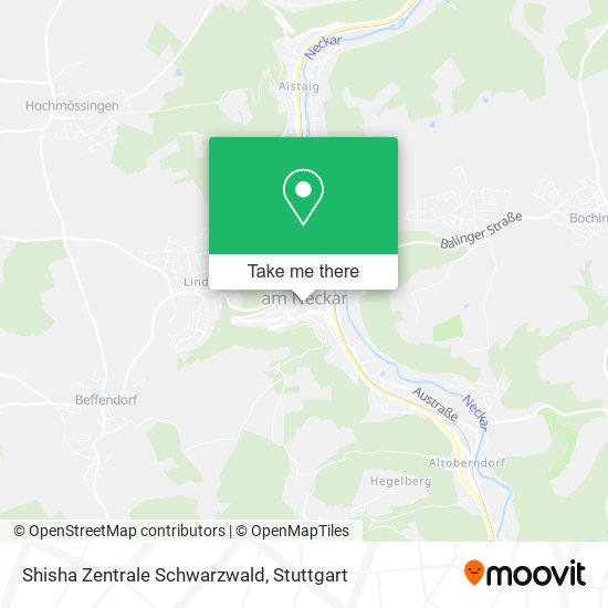 Shisha Zentrale Schwarzwald map