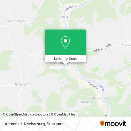 Карта Antenne 1 Neckarburg