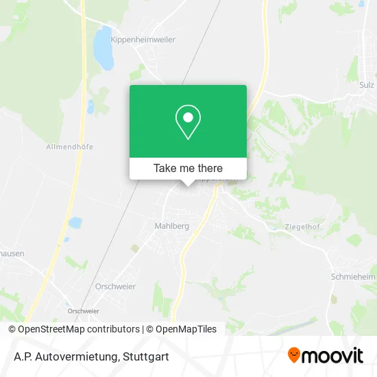 Карта A.P. Autovermietung