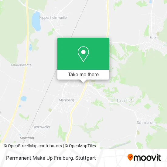Карта Permanent Make Up Freiburg