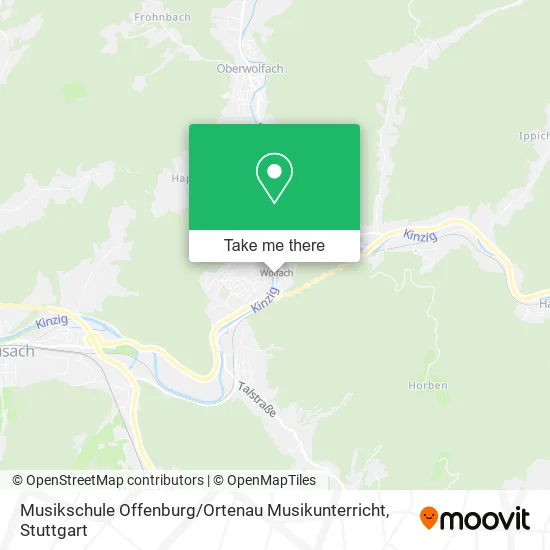 Карта Musikschule Offenburg / Ortenau Musikunterricht