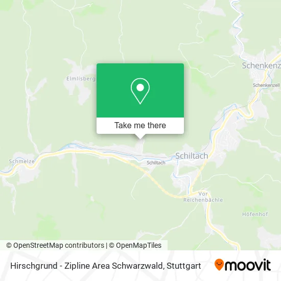 Карта Hirschgrund - Zipline Area Schwarzwald