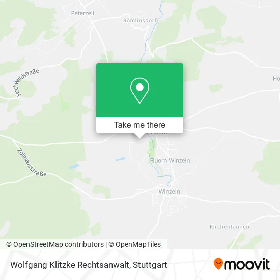 Карта Wolfgang Klitzke Rechtsanwalt