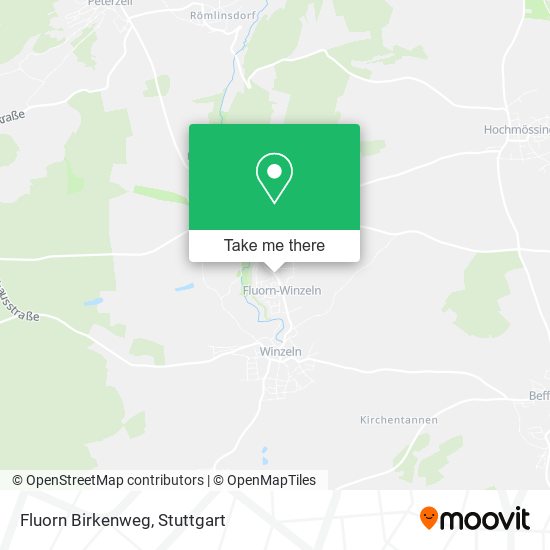 Fluorn Birkenweg map