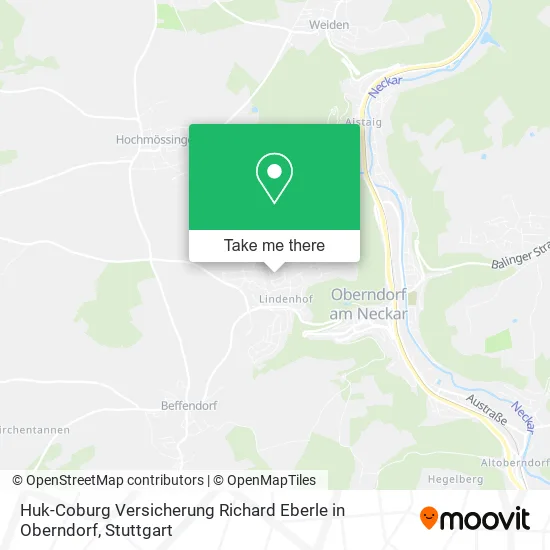 Карта Huk-Coburg Versicherung Richard Eberle in Oberndorf