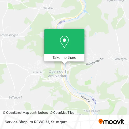 Карта Service Shop im REWE-M