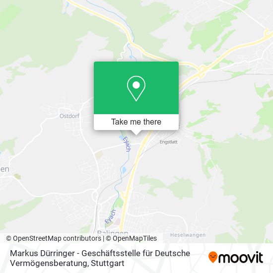 Markus Dürringer - Geschäftsstelle für Deutsche Vermögensberatung map