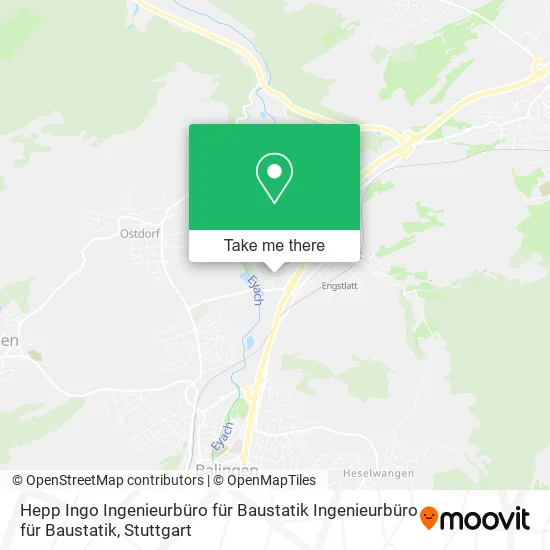 Карта Hepp Ingo Ingenieurbüro für Baustatik Ingenieurbüro für Baustatik