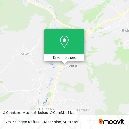 Km Balingen Kaffee + Maschine map