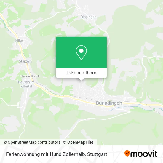 Карта Ferienwohnung mit Hund Zollernalb