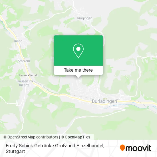 Карта Fredy Schick Getränke Groß-und Einzelhandel