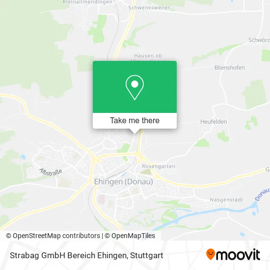 Карта Strabag GmbH Bereich Ehingen