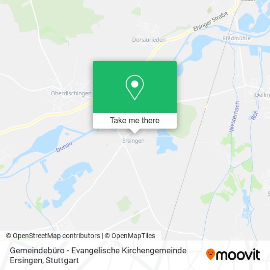 Gemeindebüro - Evangelische Kirchengemeinde Ersingen map