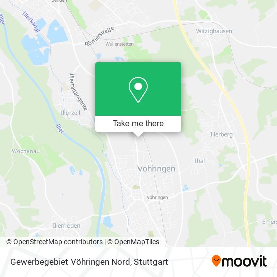 Gewerbegebiet Vöhringen Nord map