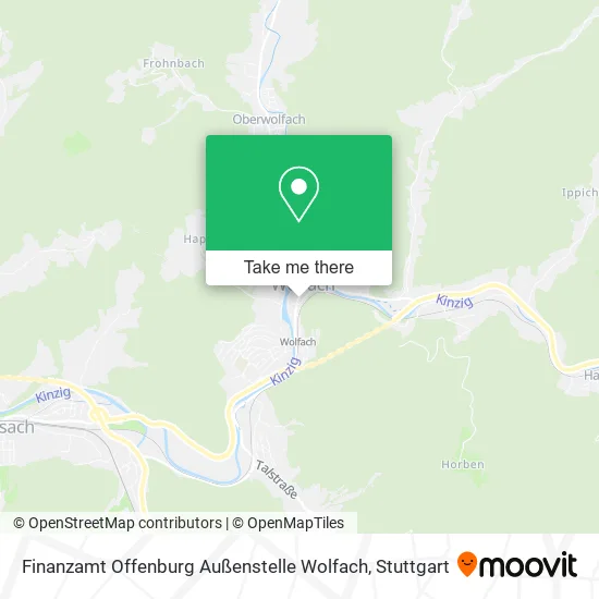 Карта Finanzamt Offenburg Außenstelle Wolfach
